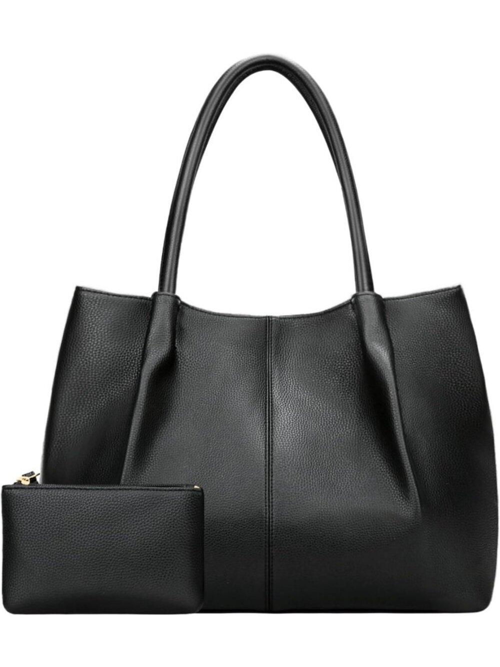 Stylish Vegan Leather Tote Bag for Women - Large Capacity Shoulder Purse, Travel